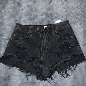 Abercrombie Black Jean Shorts
